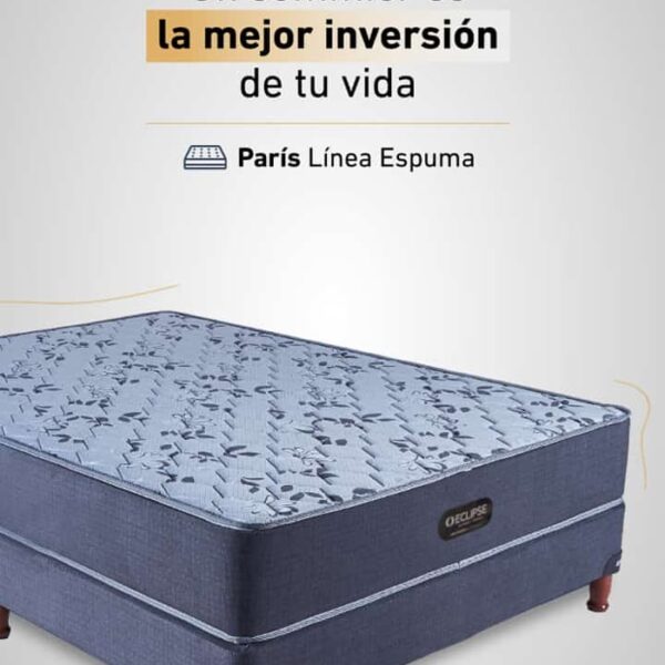 Colchón París Espuma - Varias medidas - Soporte Óptimo y Confort Respirable