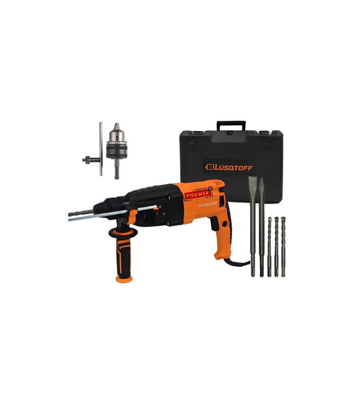 Diseño sin título (19) Rotomartillo Taladro Percutor 850w Sds Plus V. Variable Naranja 50 Hz - Image 1